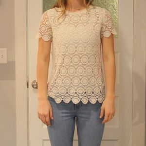 Forever 21 Cream Blouse